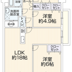 角部屋間取