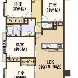 南西向きの4LDK間取