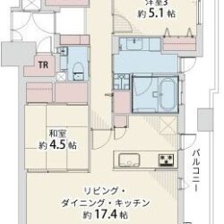 東南角部屋、4LDK間取